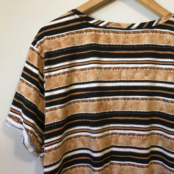 Love & Legend Horizontal Striped Boyfriend Fit Tee - Picture 6 of 15